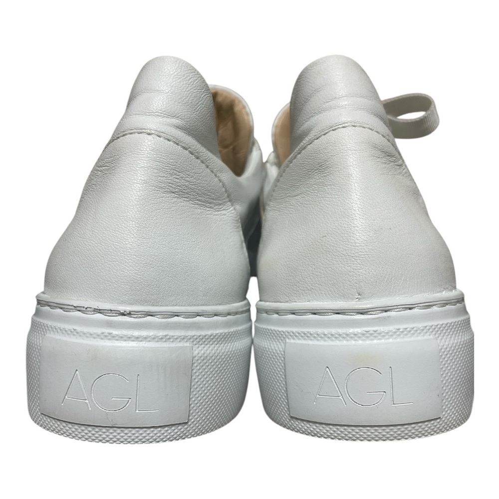 AGL Italian Platform Sneakers Leather W10.5 - Picture 5 of 9